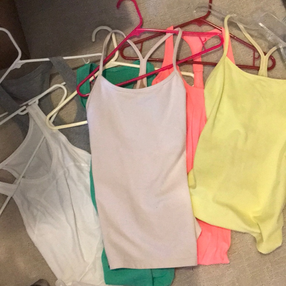 6x Lululemon workout tank tops